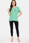 Rosaline Bloom Fest Knit Cotton Top (Pack of 2) -  Blue Green — thumbnail 5